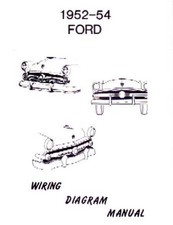 1952-1954 Ford All Models Wiring Diagrams Manual