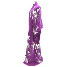 10781D4 Silk Vintage Japanese Kimono Robe Dress Plum blossom Branch