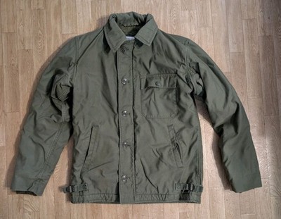 Vintage US Navy Cold Weather A-2 Deck Jacket Conmar Zipper 50's