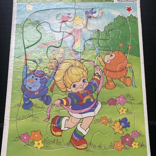 Vintage 1983 Golden Used Rainbow Brite Puzzle Complete Maypole Sprites Spring - Picture 2 of 4