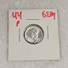 1944-P Mercury Dime, 90% Silver Coin Gem BU