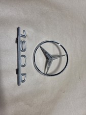 MERCEDES 190D REAR TRUNK LID STAR EMBLEM  2PCS OEM W121 1960s 