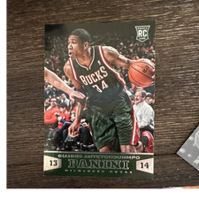 Panini 2013-14 Basketball Rookie Card Giannis Antetokounmpo #194 Bucks. rookie card picture