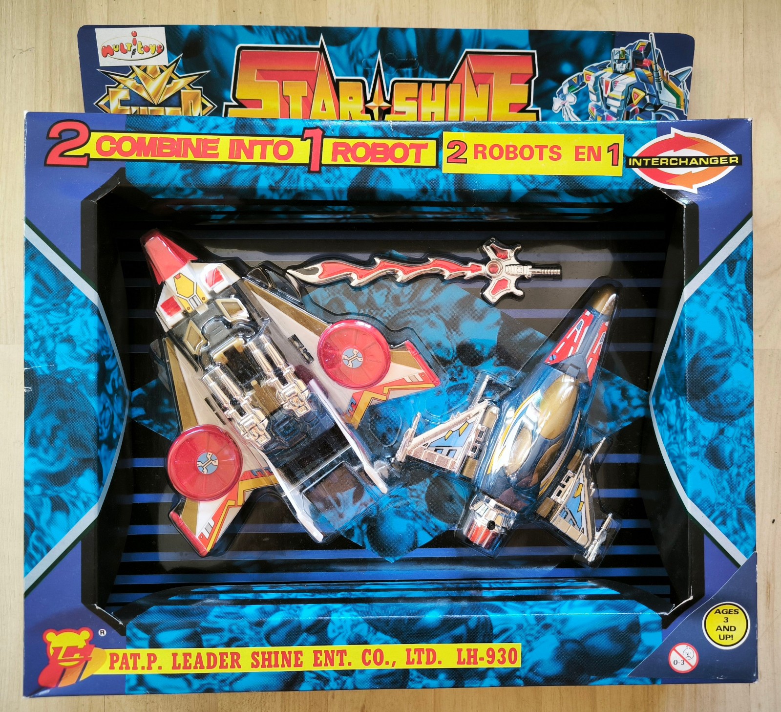 Jouet Super Star Shine 2 robots en 1 figurine transformable mars fighter enfant
