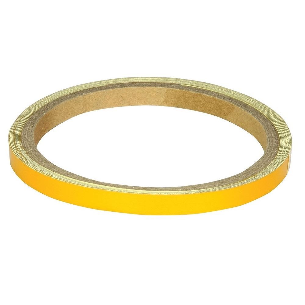 BikeTek Motorcycle Wheel Stripes Gold 7mm Tape Motorbike Scooter New