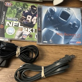 Sega Dreamcast Console HKT-3020 Bundle 2 Controller & Cables Games Fully Tested