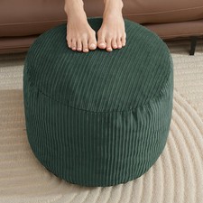 Pouf Ottoman Foot Stools Ottoman with Foam Small Corduroy Ottomans for Living Ro