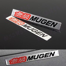 2pcs Car Body Trunk Emblem Badge Sticker Decal Mugen For Honda Civic Si Acura