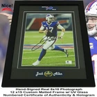 Josh Allen MVP Buffalo Bills Autographed 8x10 Photo Custom Framed w/ COA