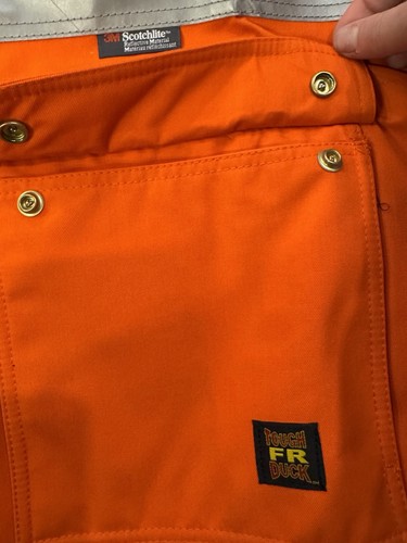 Giacca di sicurezza Tough Duck FJBL013 uomo Hi-Vis Hrc2 NFPA Glen Guard taglia 5X nuova con etichette - Foto 4 di 11