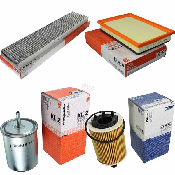 Mahle Kraftstofffilter KL 2 Innenraum LAK 226 Luft LX 1000 ÖLfilter OX 188D-image