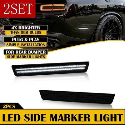 LED White Rear Side Marker for Light 2015-2021 Dodge Challenger Accessories 2set