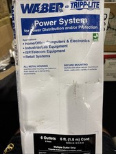 Tripp Lite 6SP Waber Power Strip Metal 5-15R 6 Outlet 5-15P 6 ' Cord New