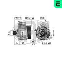 Lichtmaschine Generator Lima ERA 210121A FüR VW 1H1 1H5 Golf Passat 14V 3 B3 B4