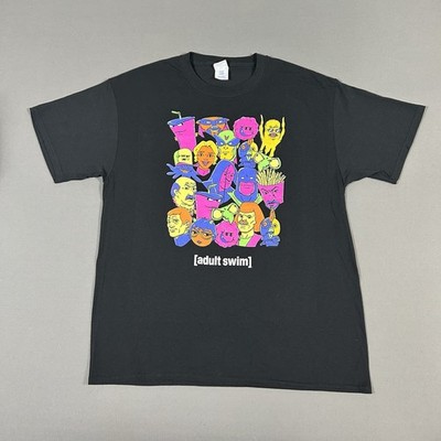 Adult Swim Shirt Mens Large Carls Jr Hardees Aqua Teen Space Ghost Promo NWOT