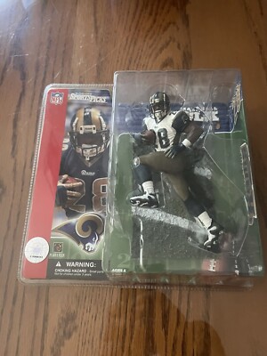 2001 McFarlane NFL Marshall Faulk St. Louis Rams Series #2 Figure White Variant