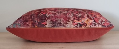 Linwood Omega Prints Genie Terracotta & Omega Velvet Cushion Cover 32x45 cm - Picture 2 of 3