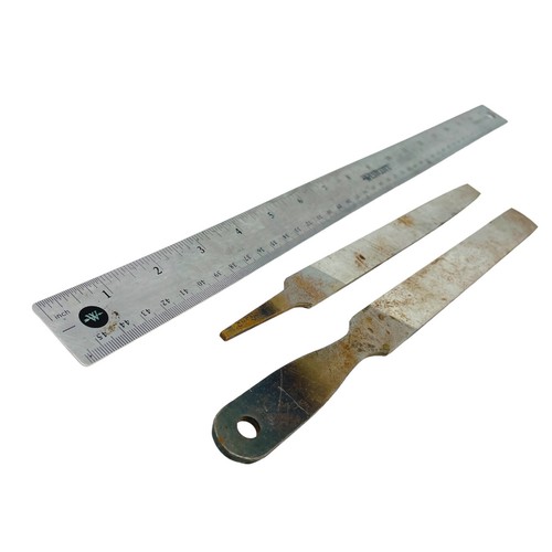 3 Pcs Nicholson Handy File 9, 11 in and Westcott 18" Flexible Ruler Non-Slip - Picture 8 of 9