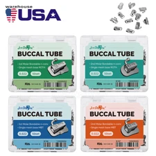 50Sets Dental Orthodontic Buccal Tubes 1st Molar Roth/MBT 018/022 Bondable USA