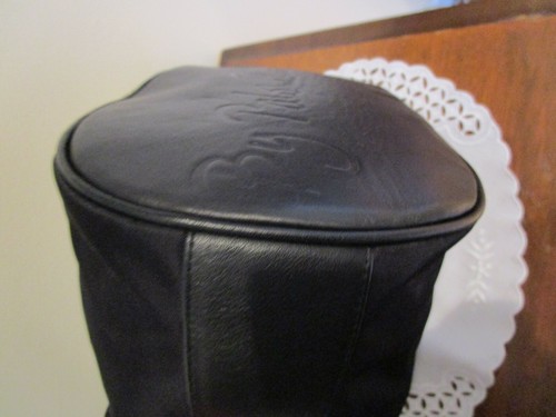 VTG Paloma Picasso Shoulder Bucket Handbag Black Nylon Leather Trim Italy XLNT - Picture 6 of 12