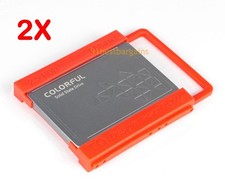 New 2PACK 2.5" to 3.5" Bay SSD HDD Hard Disk Drive Mounting Adapter Rail Bracket