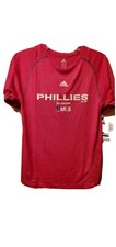Adidas Youth Philadelphia Phillies Baseball ClimaLite Adidas Shirt Red
