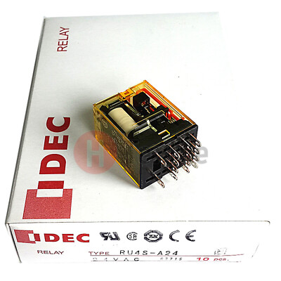 Ru4s 10PCS/BOX IDEC RU4S-A24 Relay Plug-In 4PDT 6A 24VAC New | eBay