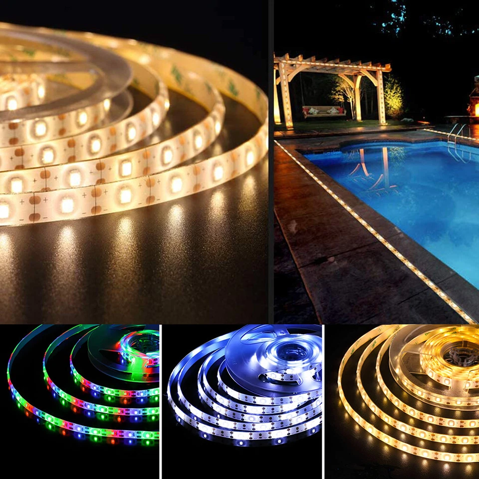 5M Solar Powered LED Light Strip Band Tape Lamp Outdoor Garden Waterproof Lights - Image 4 of 4