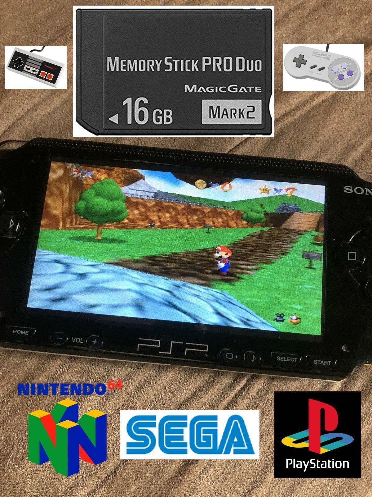 🔥PSP 32gb memory stick preloaded with many Games!🔥 Order your