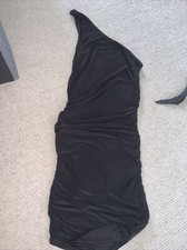 Black One Shoulder Mini Dress