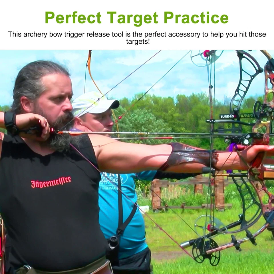 Archery Caliper Release Aid Trigger Wrist Strap Compound Bow Hunting Adult/Youth - Image 2 of 4