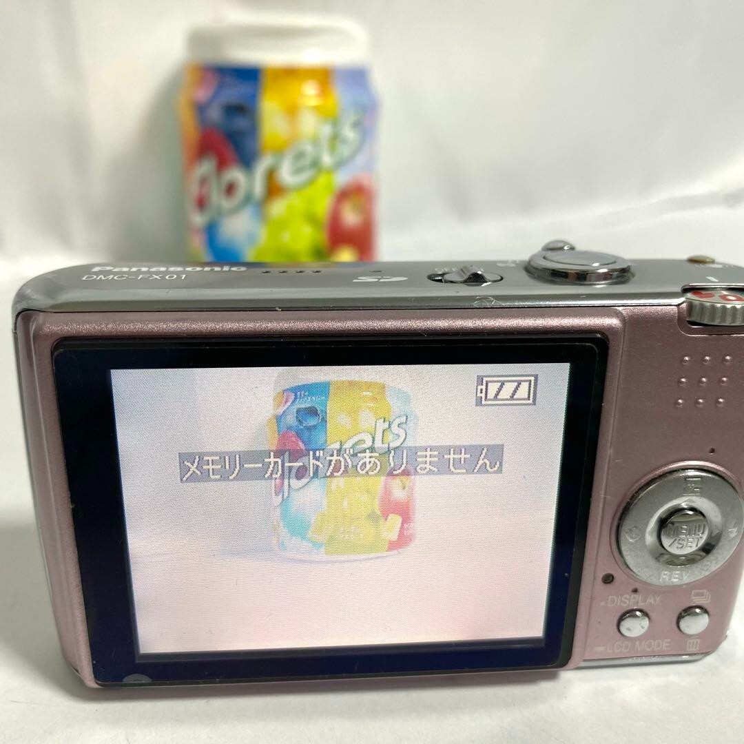 【美品】Panasonic DMC-FX01 PINK☆ NEAR MINT w/BOX Case] Panasonic LUMIX DMC-FX01 Digital