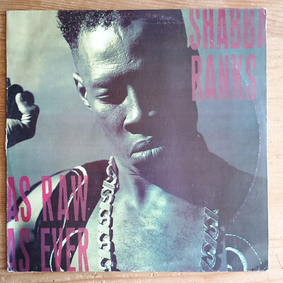 Shabba Ranks    As Raw As Ever LP JAM-1991 1st PRESS, VG+/G++