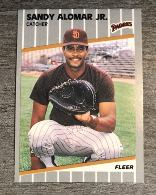 Sandy Alomar Jr RC 1989 Fleer Padres #300  *D379*