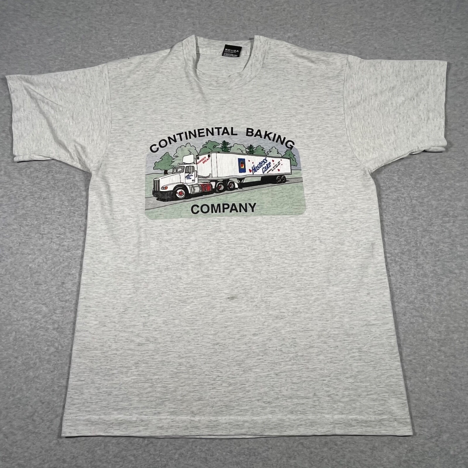Vintage Screen Stars Shirt Adult Large Gray Single Stitch Mens 90s Hostess Cakes
