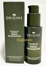 Origins Mega-Mushroom Restorative Skin Concentrate Full Sz 1oz / 30ml New In Box