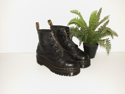 Martens SINCLAIR chunky leather quad platform boots uk eu