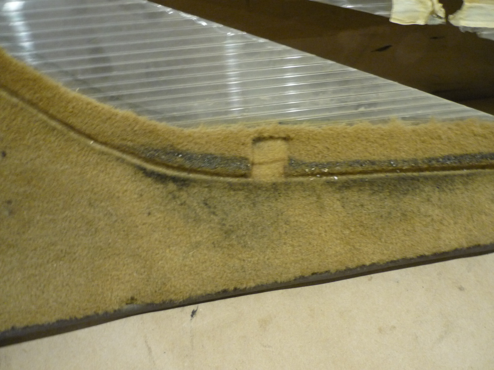 Ferrari Testarossa. RH Interior Door Panel. Beige -  Part# 61502000