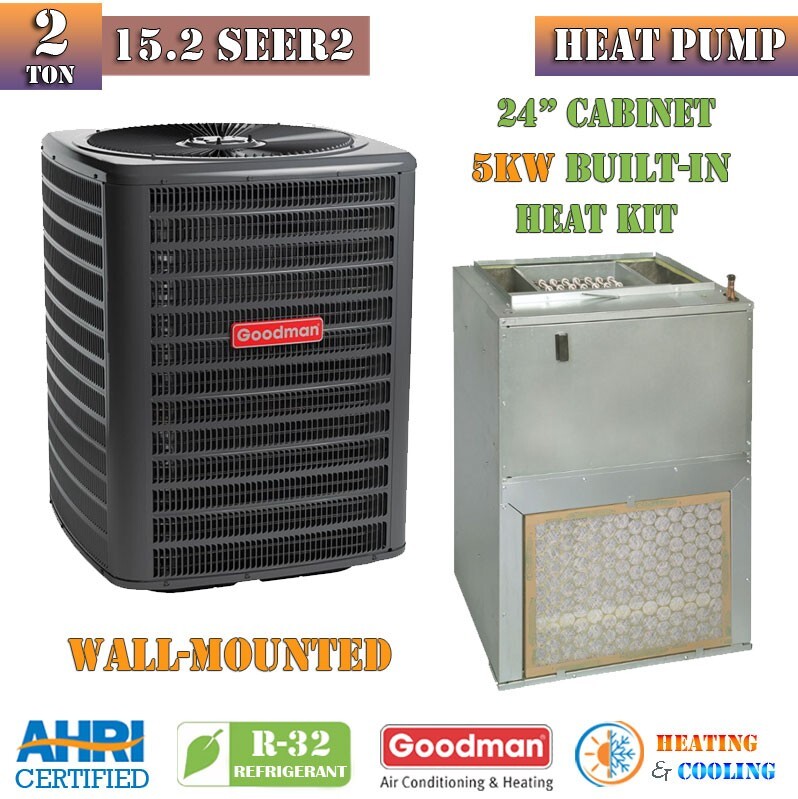 Electric Heat Goodman Ton Air Handler R32 Goodman Ton Heat Pump