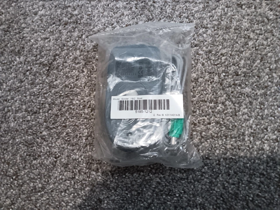 HP P813I Standard PS/2 Gray Wired Trackball Mouse NEW - Image 2 of 3