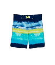 Boys Swim Trunks XL 14-16 Colorful BLUE Beach Shorts Ocean Tropical UPF 50 NWT