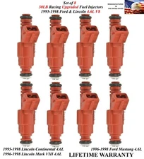 8x OEM Bosch 30LB Racing Upgrades Fuel Injectors For 1995-1998 Ford & Lincoln