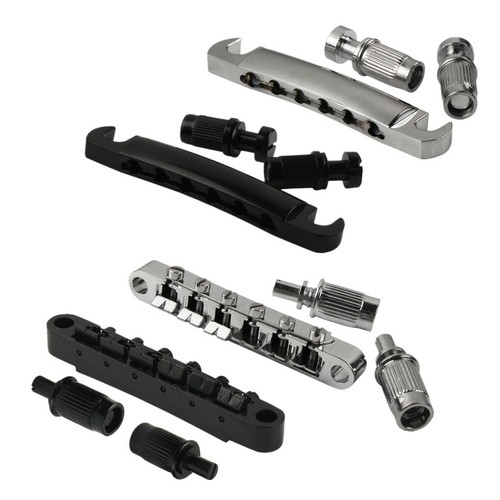 FLEOR Electric Guitar TuneOMatic Bridge / Tailpiece + Studs for LP SG