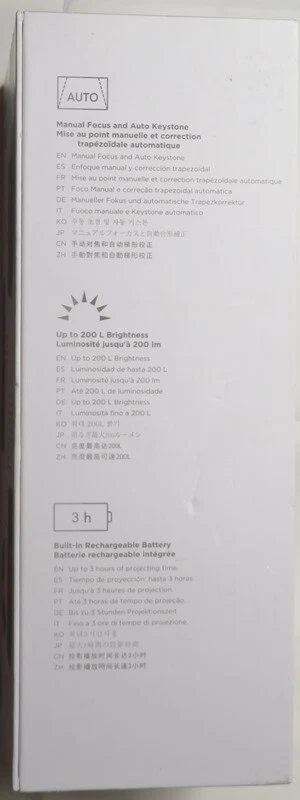 Miroir Surge Series SYNQ 720p DLP Mini Projector, Black - Image 2 of 4