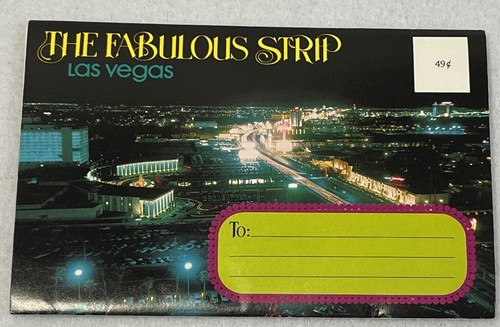 The Fabulous Strip Las Vegas 1980 Unused Vintage Postcard Set