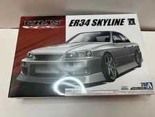 Aoshima 53218 1/24 60th ANN 20 Uras ER34 SKYLINE 25GT-t '01 Nissan F/S NEW USA
