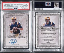 PSA 9 2020 Leaf Ultimate Draft Future Stars Autograph Joe Burrow RC 50/50 POP2