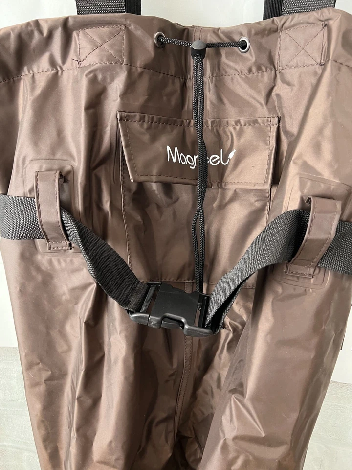 New Magreel Chest Waders Waterproof with Boots fishing hunting Brown Men Sz 42 9 - Image 3 of 4