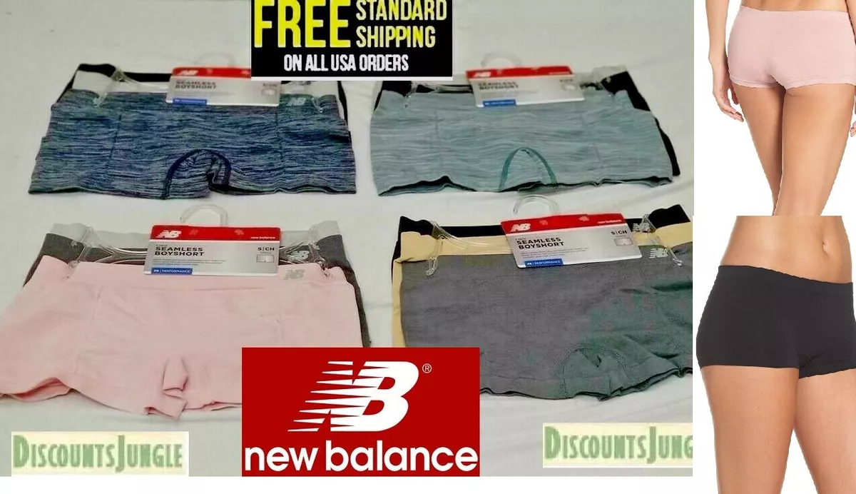 3 pack New Balance NB Women's Seamless Boyshorts Underwear Panties S M L  XL- NEW