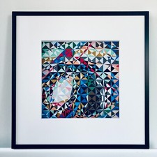 Limited edition giclee print signed and numbered by artist abstract geometrict a